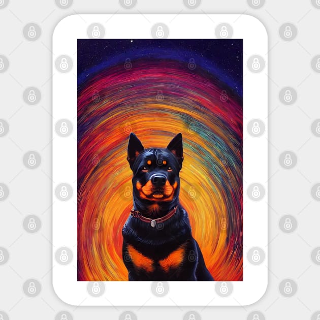 Rottweiler Sticker by starryskin